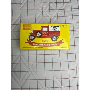 1931 Ford Pickup Truck Die Cast Bank Limited Edition 1 25th Scale Red